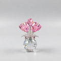 Bondilane — Crystal Rose Figurine Eternal Glass Flower Vase Gift Her