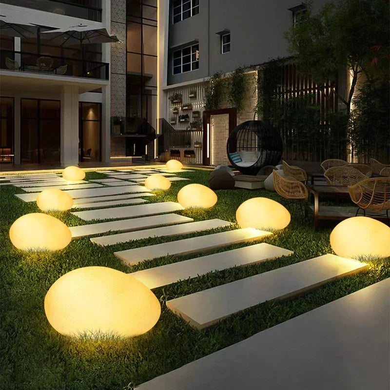 Bondilane — Decorative Solar LED Cobblestone Garden Light for Path and Landscape