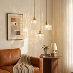 Bondilane — Elara Brass & Glass Pendant Light