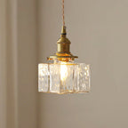 Bondilane — Elara Brass & Glass Pendant Light