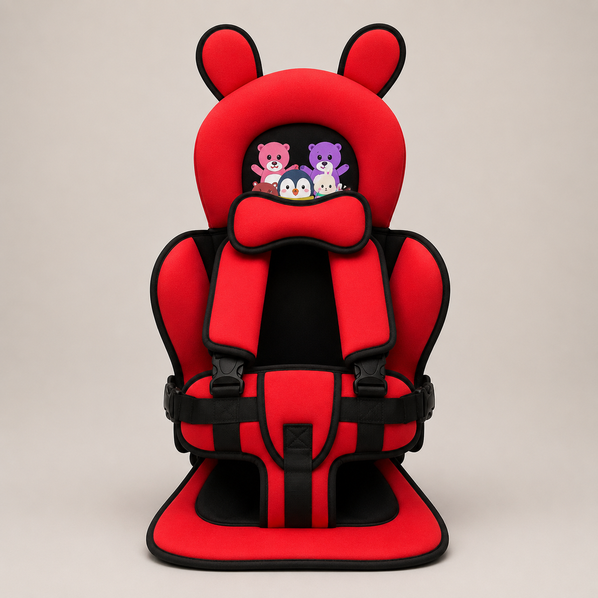 Bondilane — Children Car Seat Head Support Pillow with Bear Design