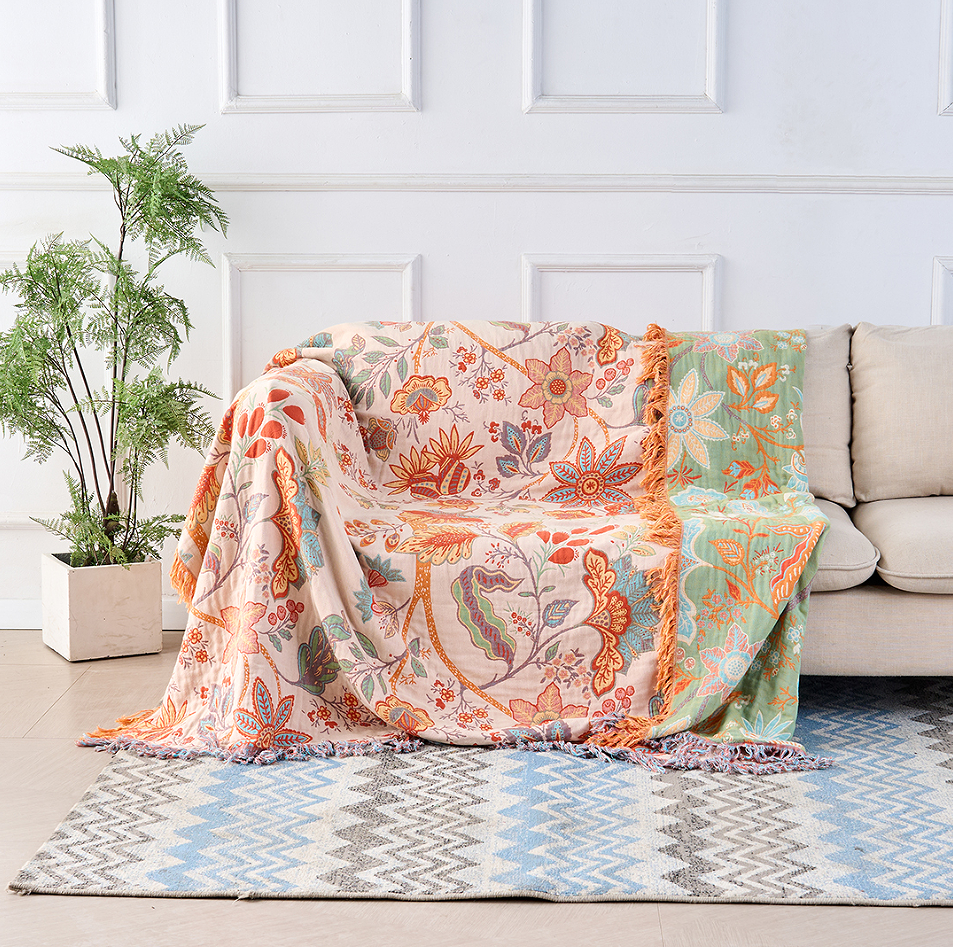 Bondilane — Floral Comfort Blanket Breathable & Skin‑Friendly Design