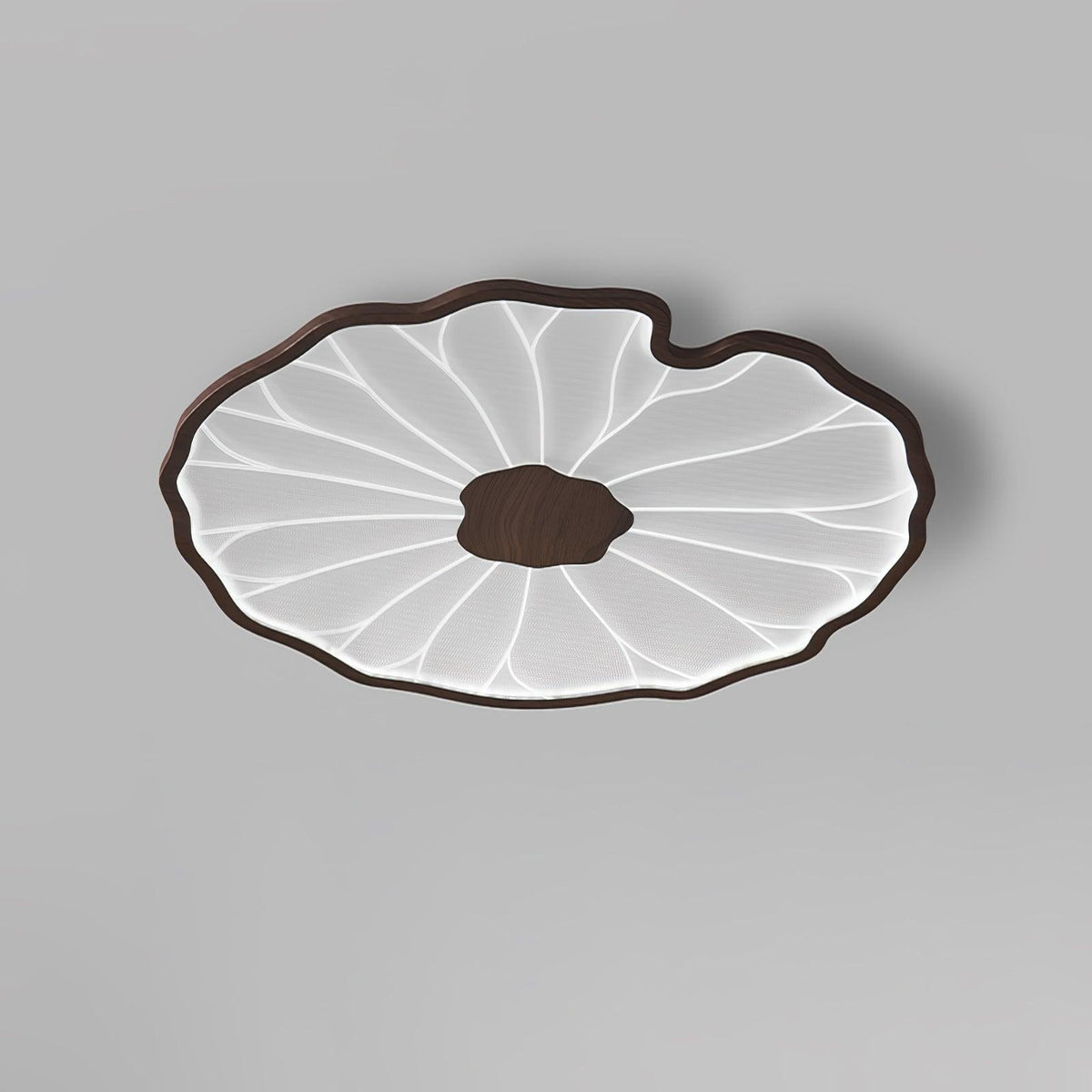 Bondilane — Flush Mount Ceiling Light Leaf Shaped LED Wood Fixture