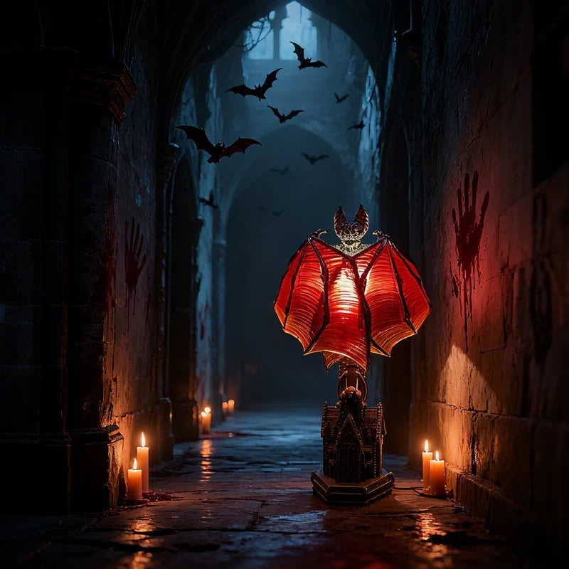 Bondilane — Gothic Bat Table Lamp with Warm Ambient Light for Home Decoration