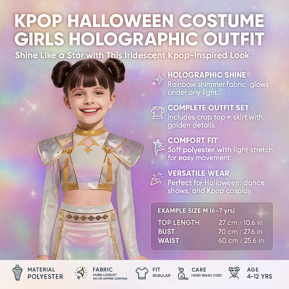 Bondilane — Kpop Costume Girls Holographic Outfit