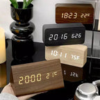 Bondilane — LED Smart Alarm Clock | Modern Voice-Controlled Wooden Design