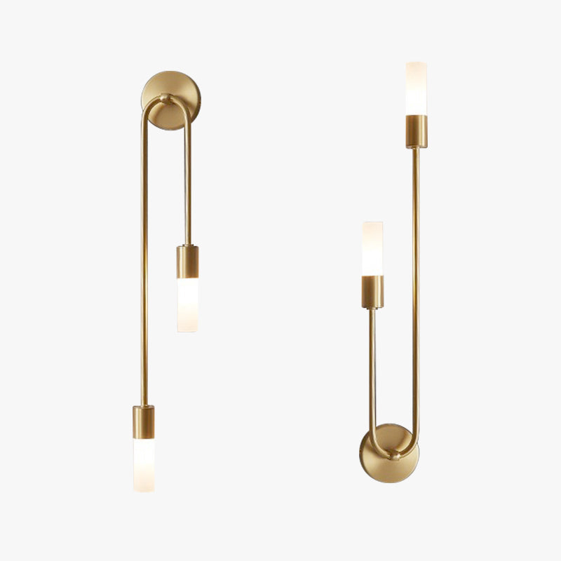 Bondilane — Gold LED Wall Sconce Set for Hallways and Living Rooms