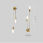 Bondilane — Gold LED Wall Sconce Set for Hallways and Living Rooms