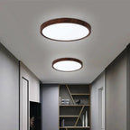 Bondilane — Minimalist Slim Japandi Flat LED Ceiling Light with Wooden Frame