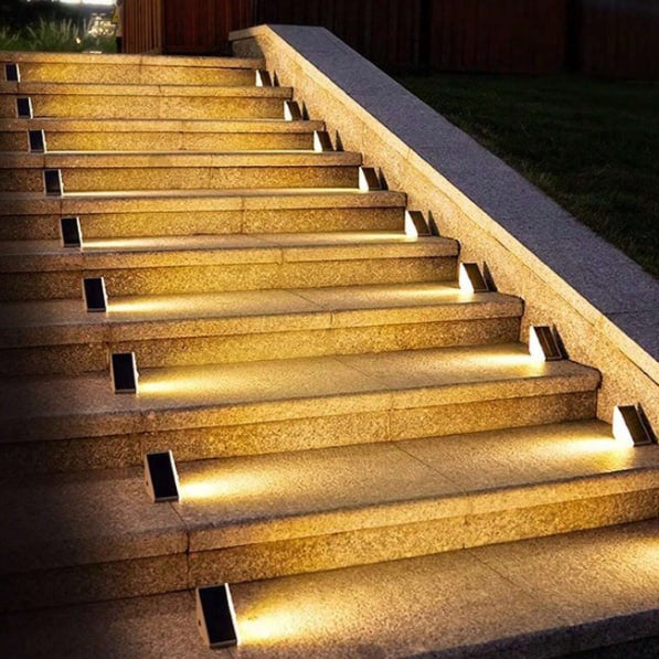 Bondilane — Modern Aesthetic Weatherproof Solar Powered Stair Lights for Outdoor Use