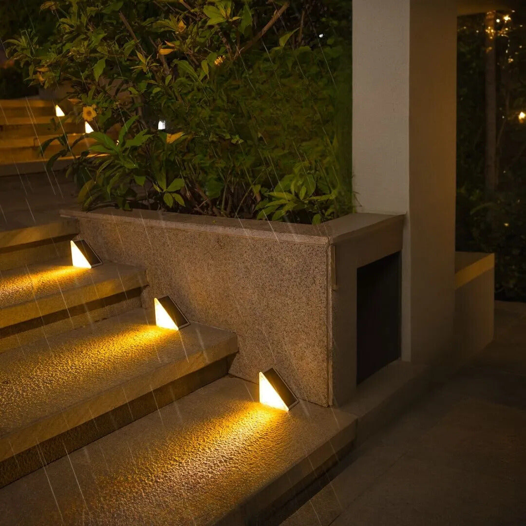 Bondilane — Modern Aesthetic Weatherproof Solar Powered Stair Lights for Outdoor Use
