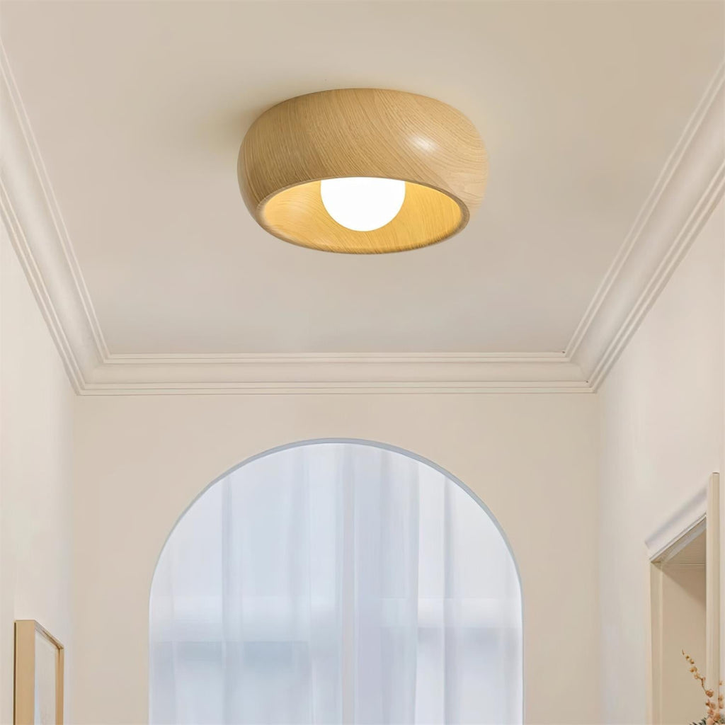 Bondilane — Modern Ceiling Light Wood Flush Mount Minimalist LED Fixture