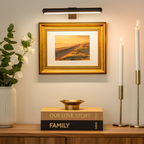 Bondilane — Modern Slim Cordless Wall Art Light with Adjustable 3 Lighting Colours