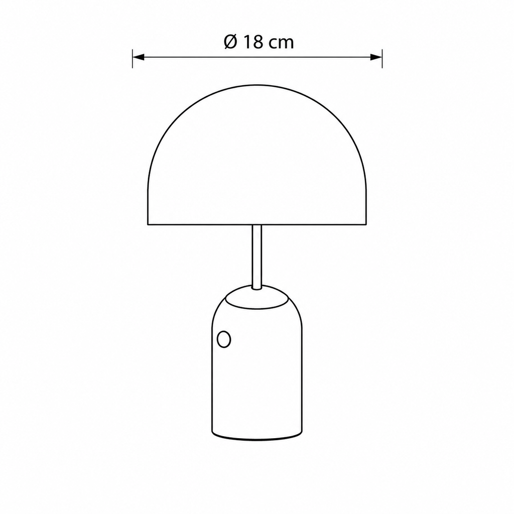 Bondilane — Rechargeable Cordless Mushroom Table Lamp