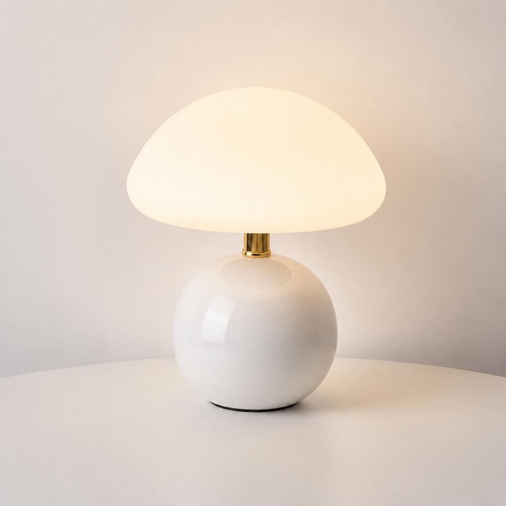 Bondilane — Mushroom Table Lamp with Ceramic Base