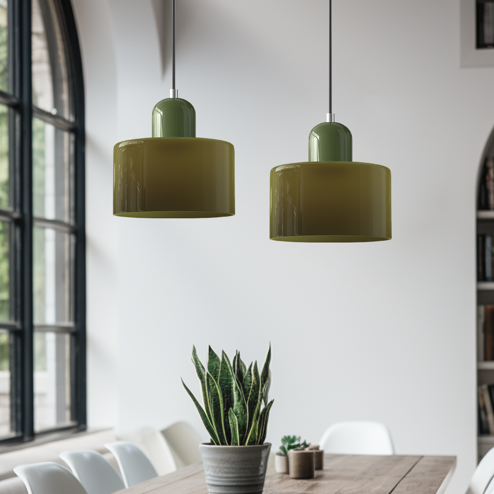 Bondilane — Cylindrical Glass Pendant Light