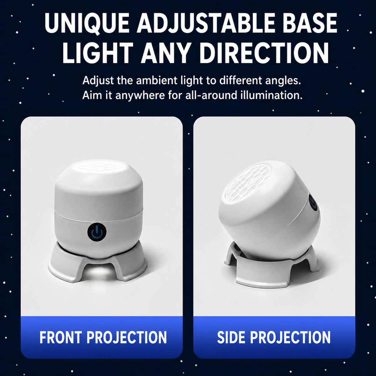 Bondilane — Ocean Wave LED Projector Light Rotating Night Light Bedroom Ceiling Mood Lamp