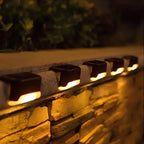 Bondilane — Outdoor Sensor LED Weather-Resistant Solar Step Lights for Stairs, Garden Paths and Patios