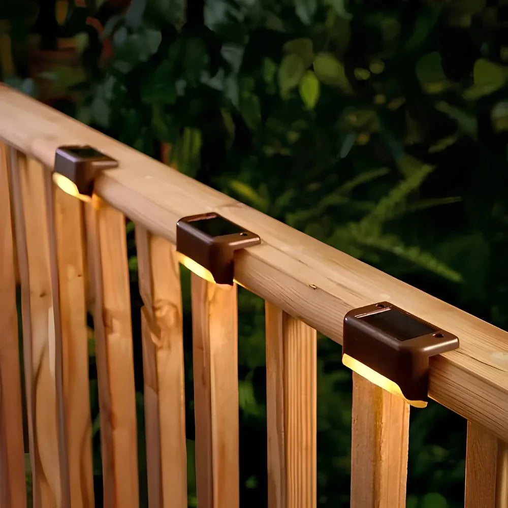 Bondilane — Outdoor Sensor LED Weather-Resistant Solar Step Lights for Stairs, Garden Paths and Patios
