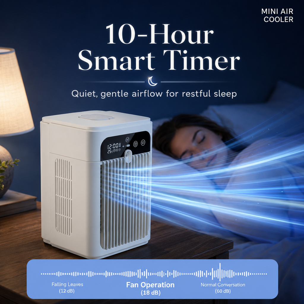 Bondilane — Portable Mist Cooling Fan Mini Desktop Air Cooler with 370mL Water Tank