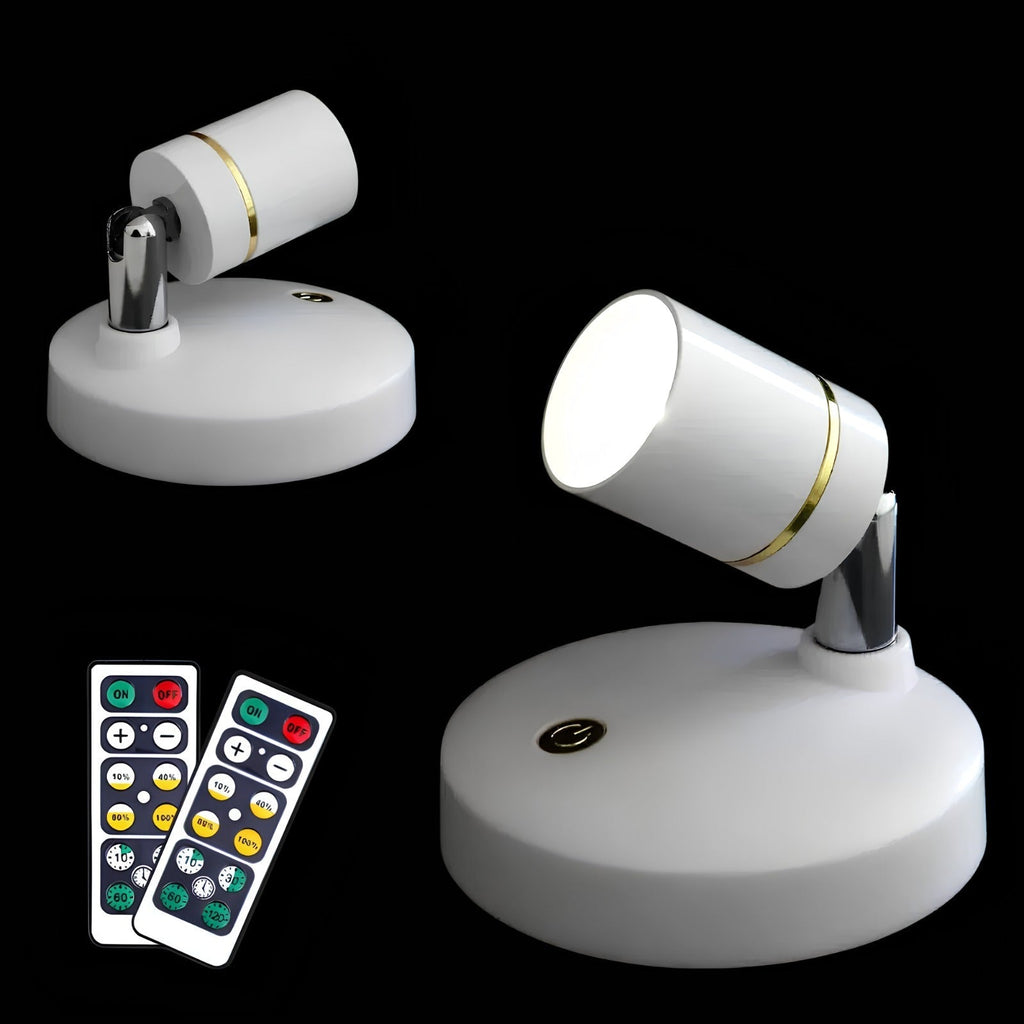 Bondilane — Portable Stick-On LED Spotlight Lamp with Swivel Head, Timer and Remote Control