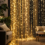 Bondilane — Relaxing Warm White LED Fairy Curtain Lights with  Dynamic 8 Modes