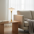 Bondilane — Scandinavian Bedside Table Lamp with Minimalist Glass Shade