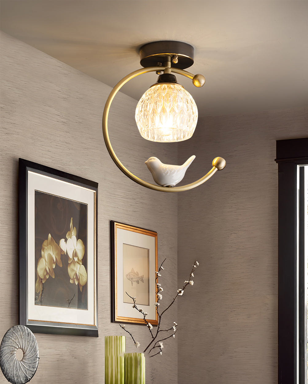 Bondilane — Serena Bird Ceiling Lamp