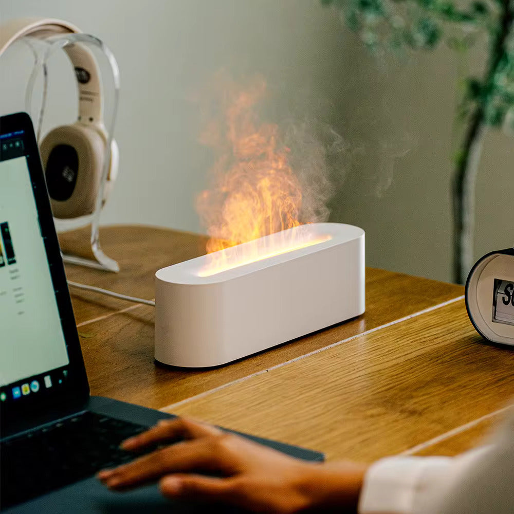 Bondilane — Smart Flame Effect Humidifier with LED Color Mist Aroma Diffuser