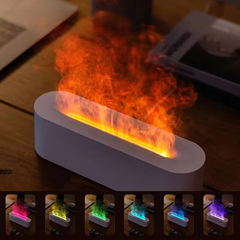 Bondilane — Smart Flame Effect Humidifier with LED Color Mist Aroma Diffuser