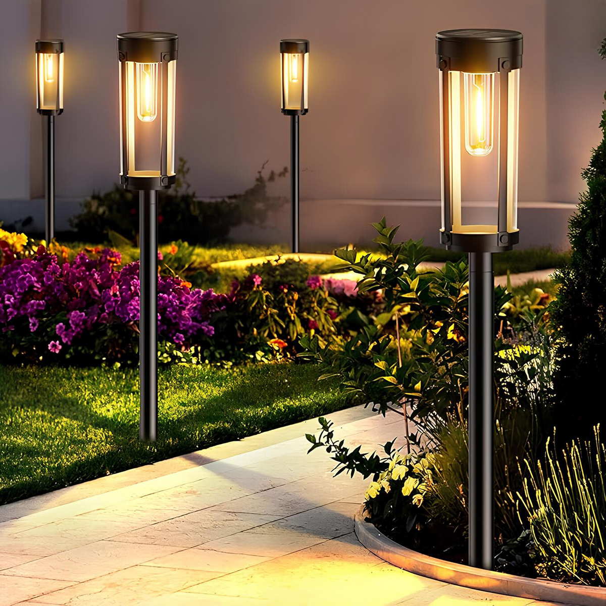 Bondilane — Solar Torch Light - Flickering Flame Garden Lamp for Outdoor Use