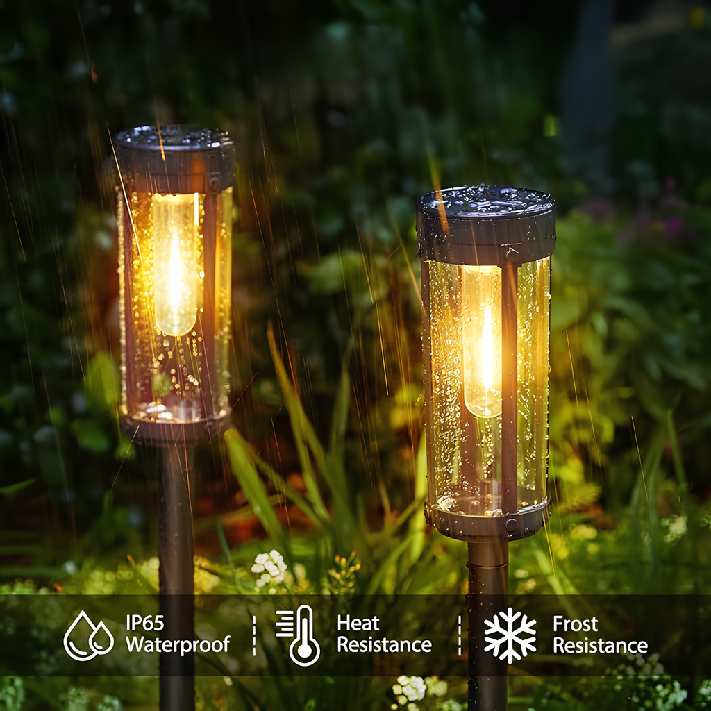 Bondilane — Solar Torch Light - Flickering Flame Garden Lamp for Outdoor Use