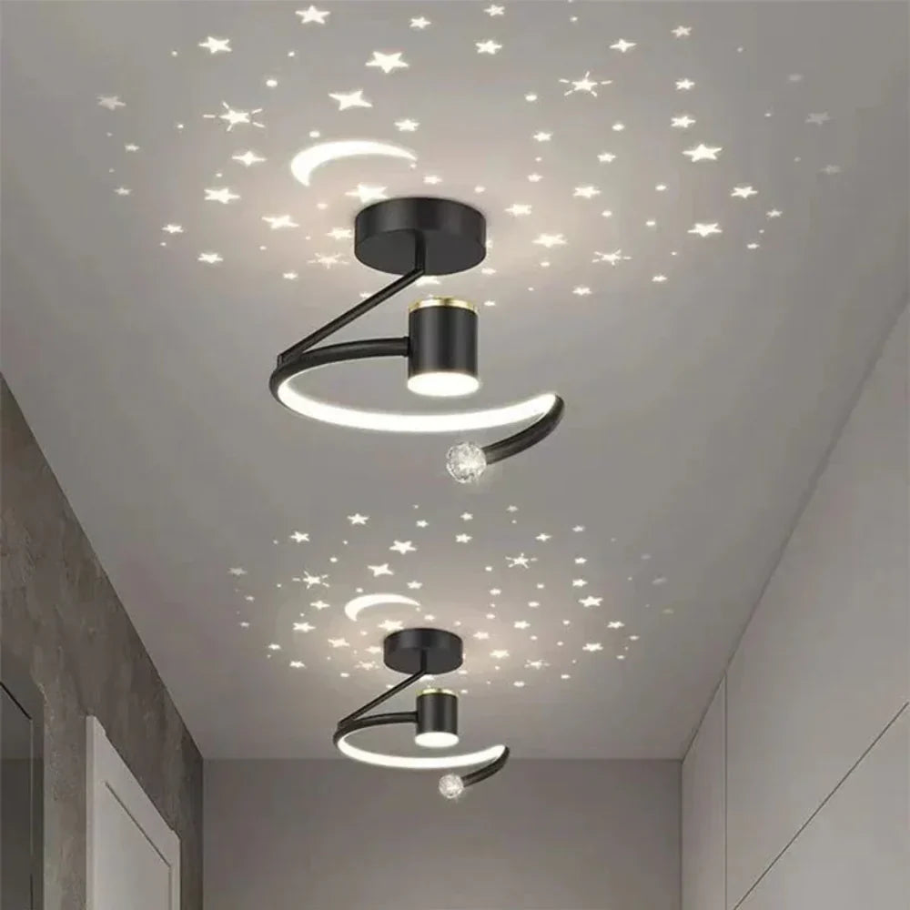 Bondilane — Starry Sky Energy-Saving Circular LED Ceiling Light with Dimmable Light Color