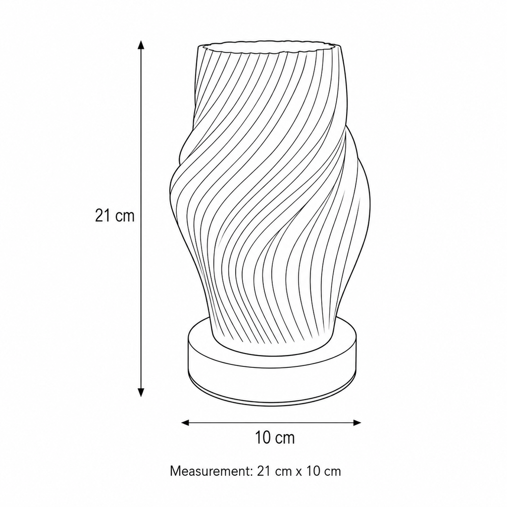 Bondilane — Wooden USB Table Lamp with Adjustable Brightness