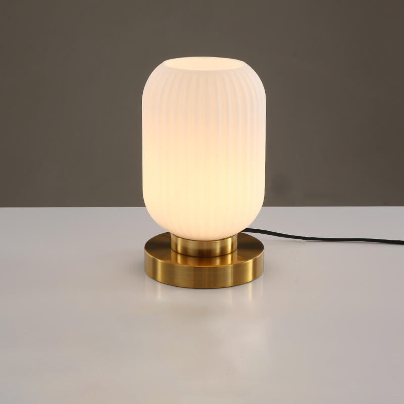Bondilane — Ribbed Glass Ambient Table Lamp