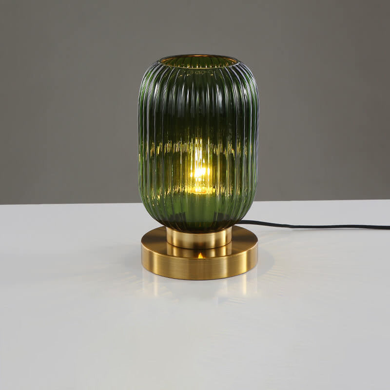 Bondilane — Ribbed Glass Ambient Table Lamp