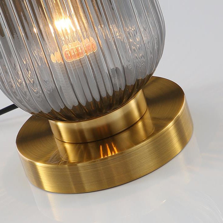 Bondilane — Ribbed Glass Ambient Table Lamp