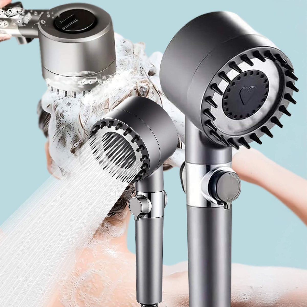 Bondilane — Turbo Boost Shower Head with 9‑Layer Filtration System