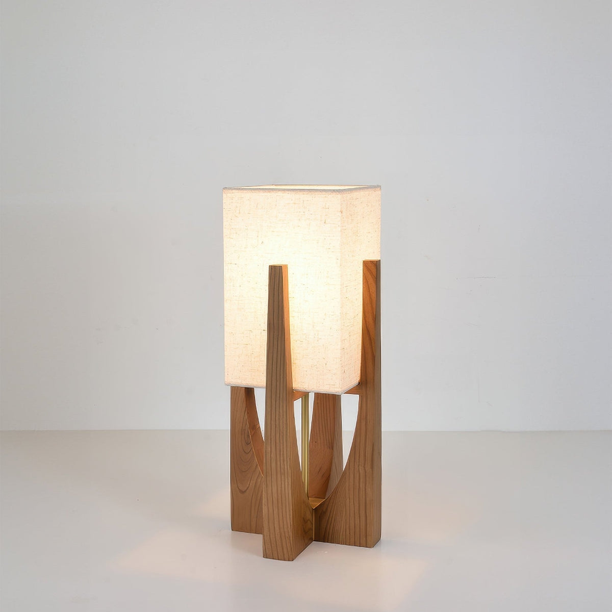Bondilane — Versatile Wabi-Sabi Japanese Style LED Floor Lamp with Sturdy Wooden Base