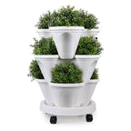 Bondilane — Vertical Stackable Plant Pots with Wheels