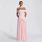 Bondilane — Women's Backless Maxi Dress High Slit Strapless Bodycon Party Gown