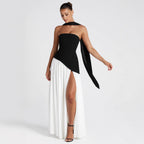 Bondilane — Women's Long Sleeve Bodycon Dress Ruched Round Neck Fall Winter Party