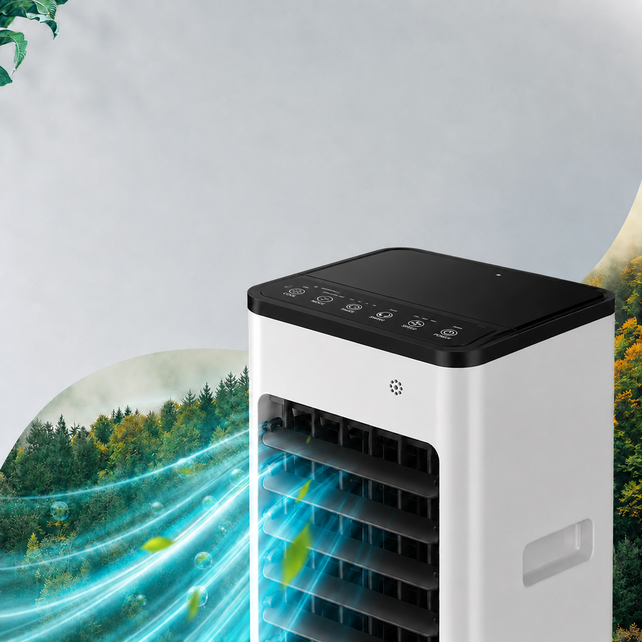 Portable Evaporative Air Cooler 3-in-1 Cooling, Fan, Humidifying