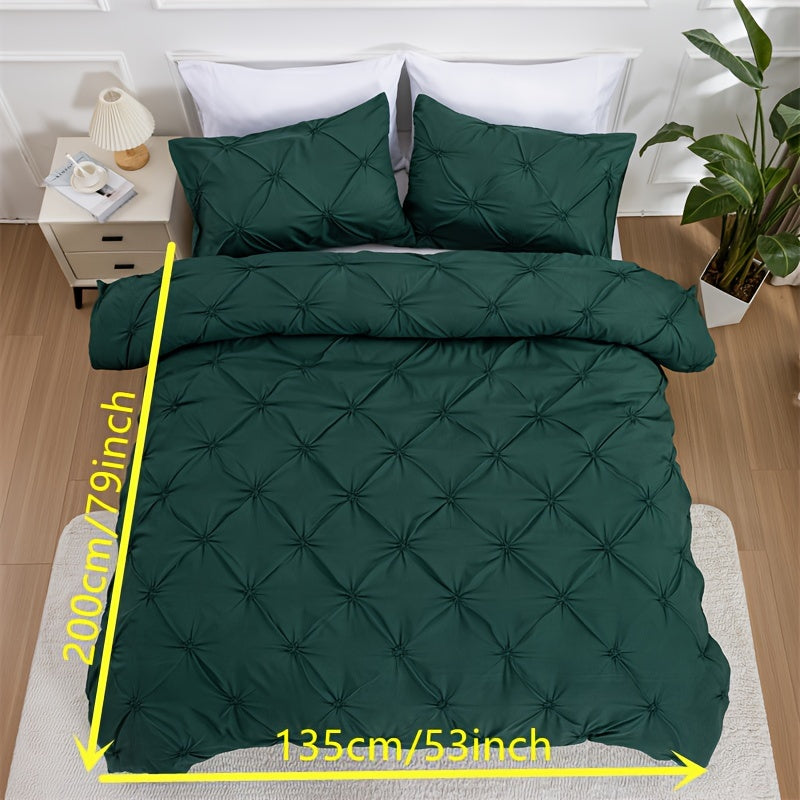 White Pintuck Quilts Cover Set
