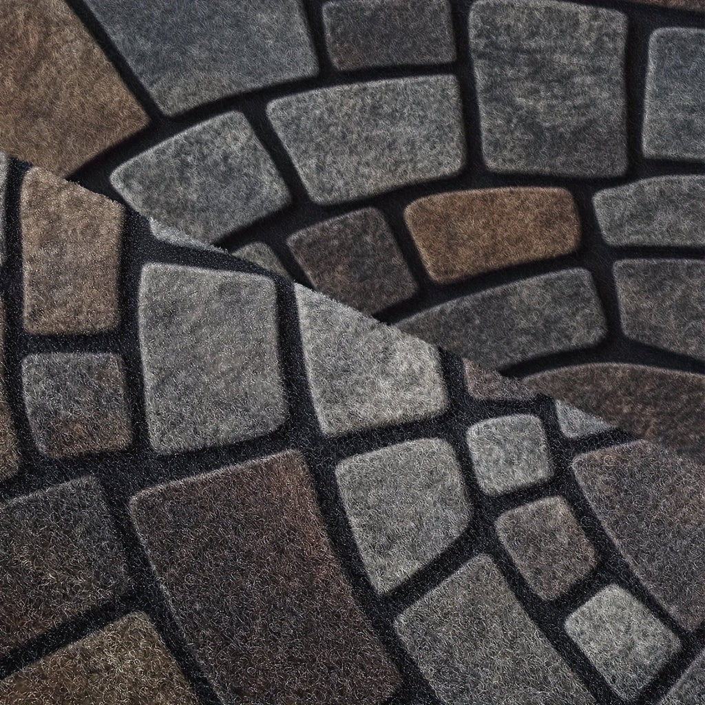 Half Circle Door Mat Non Slip Indoor Outdoor Mosaic Entryway - Image 7