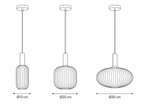 Retro Glass Wave Pendant Light
