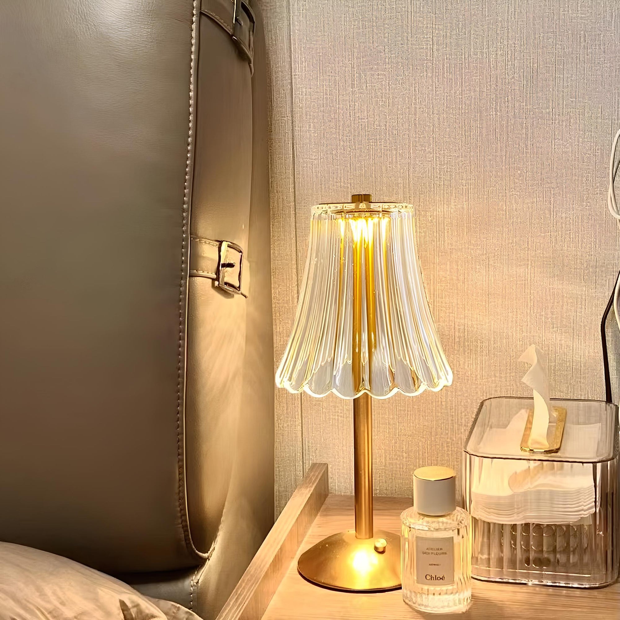 Golden Crystal Table Lamp - Image 9