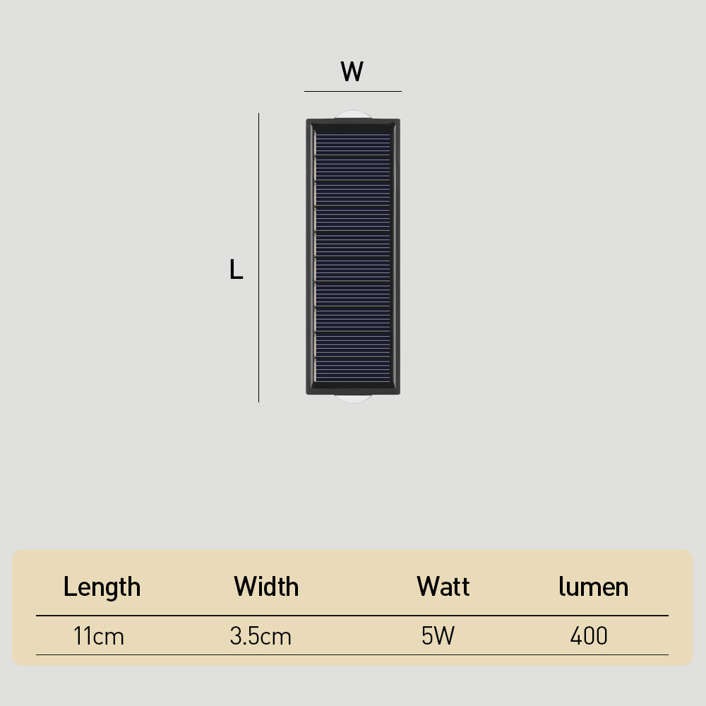 Contemporary Solar Outdoor Lights Up Down Wall Design