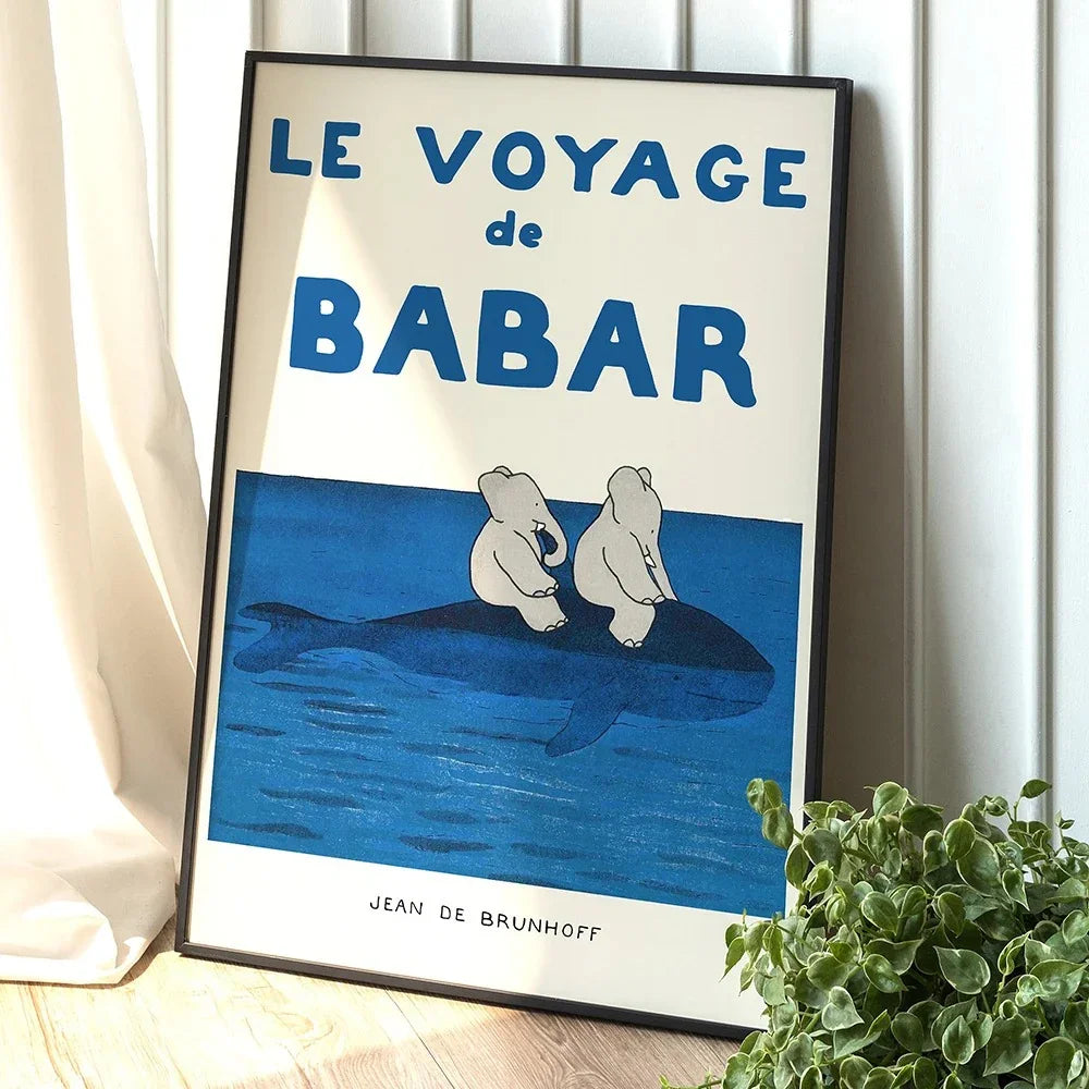 Educational Babar Wall Art for Home