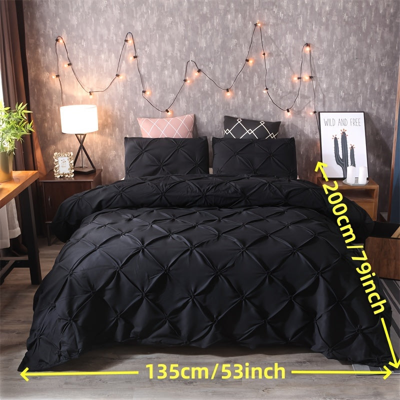 White Pintuck Quilts Cover Set